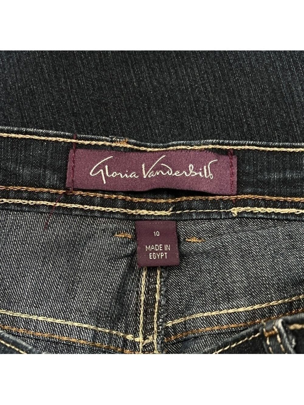 5/$25 ⭐️ Gloria V. 10 Amanda Dark Wash Jeans Pockets High Waisted Straight Leg - Picture 7 of 8